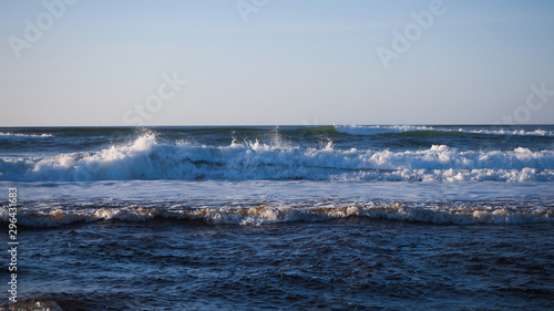 Vue sur les vagues, à la plage de Moliets-et-Maa photo