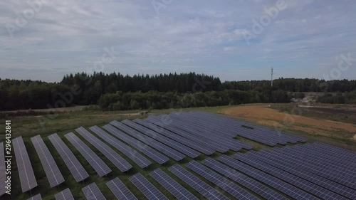 Wallpaper Mural Aerial view of solar panels in solar farm built within a former dumping ground Torontodigital.ca
