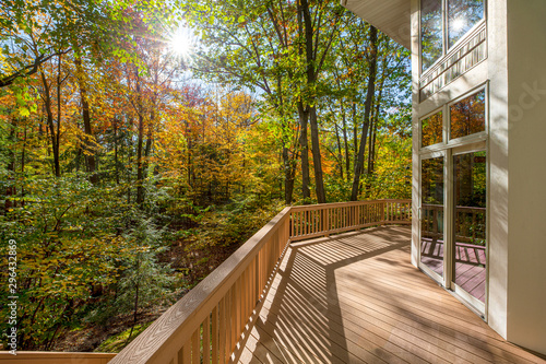 Large Deck on Home in the Woods