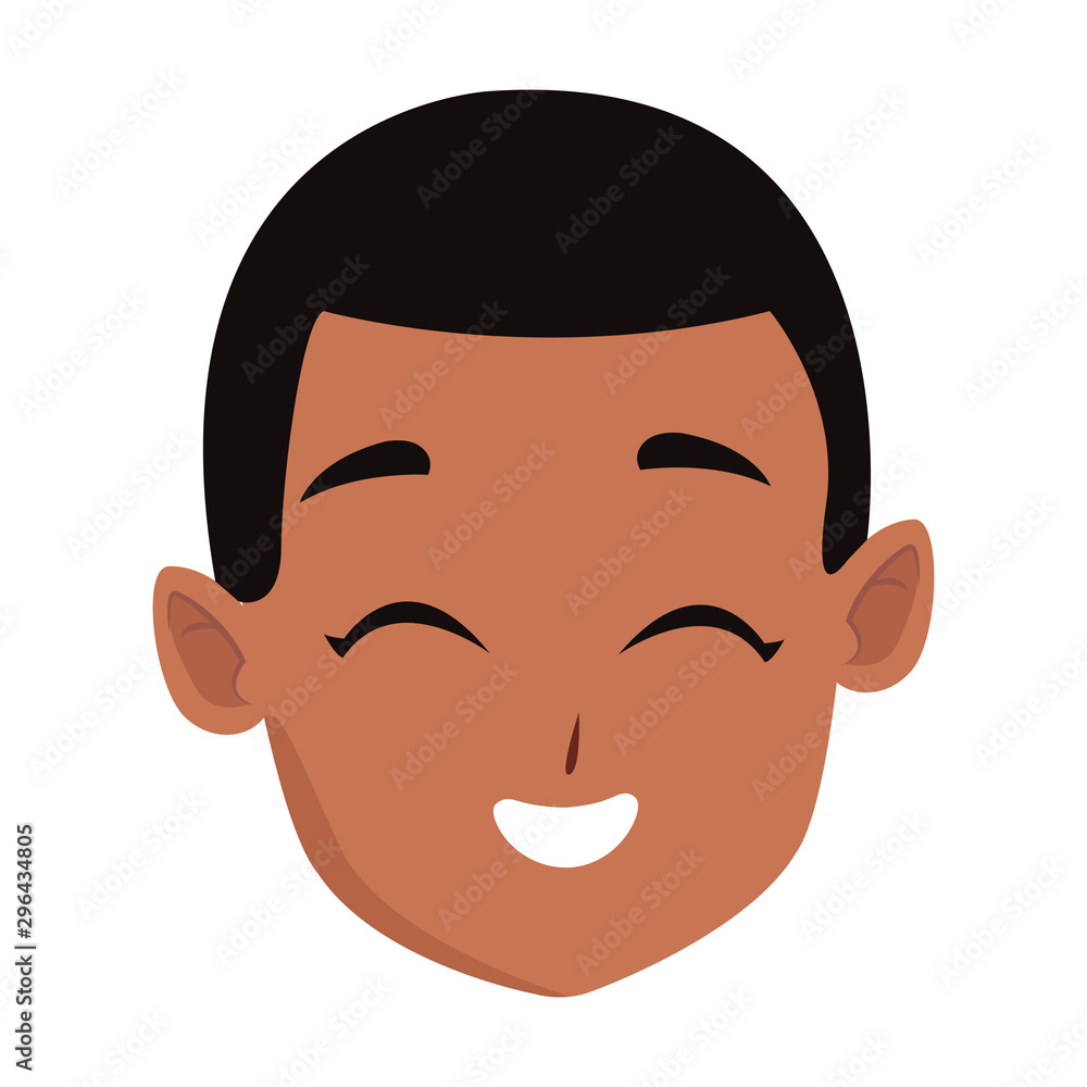 happy man cartoon icon, flat design happy man cartoon icon, flat design