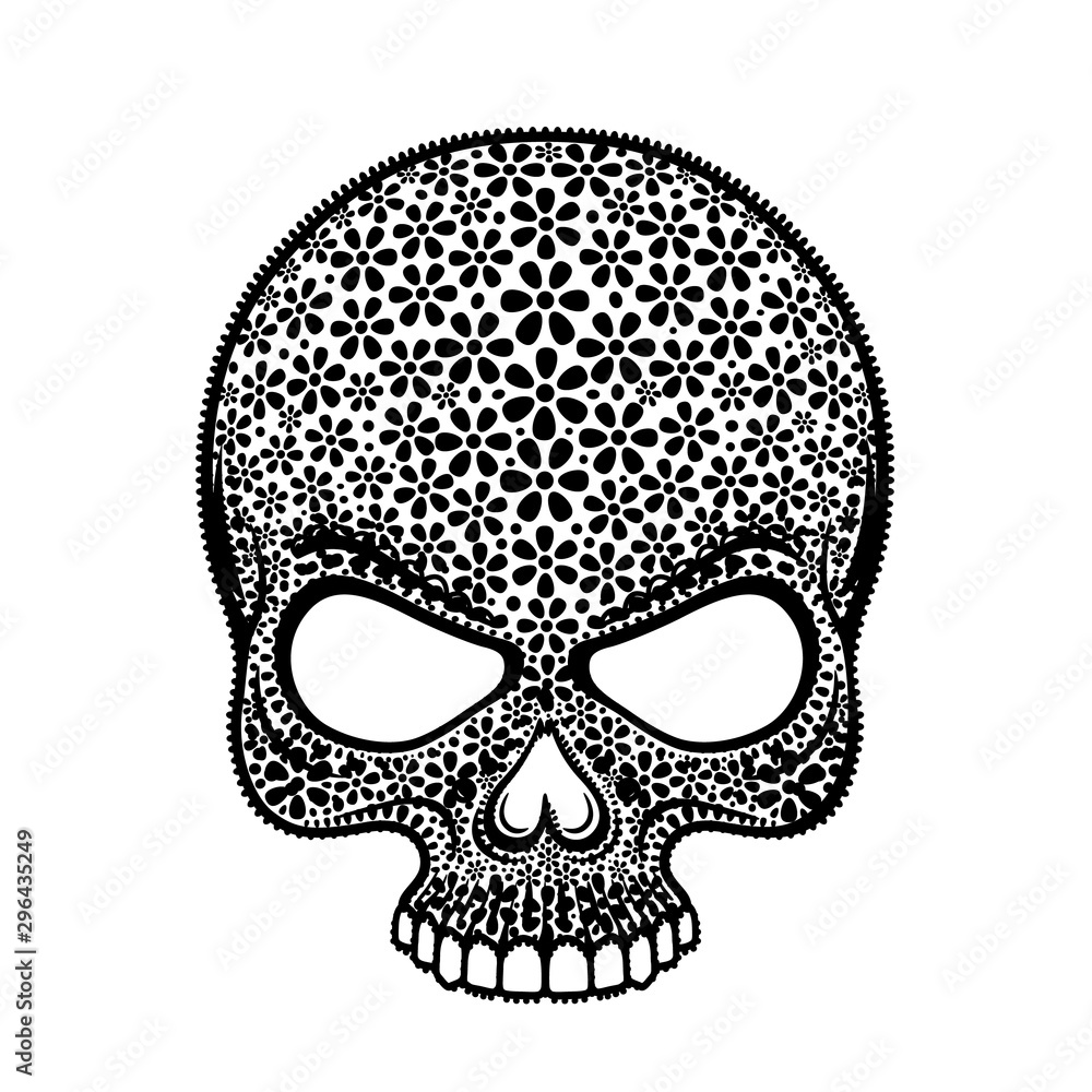 Day Of The Dead Skull. Skull sugar flower. Skull tattoo. Day Of The Dead Skull. Skull sugar flower. Skull tattoo.