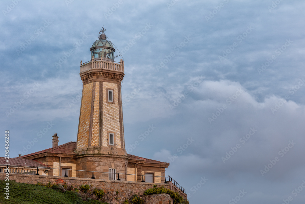 Aviles lighthouse tower. Asturias, Spain.