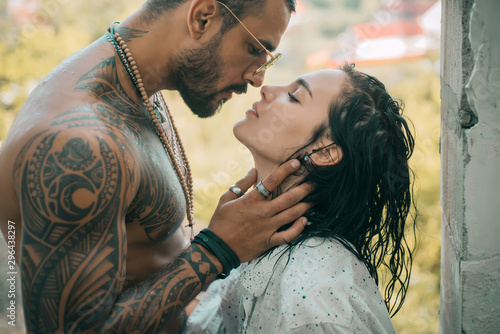 Fotografie Young beautiful couple in love