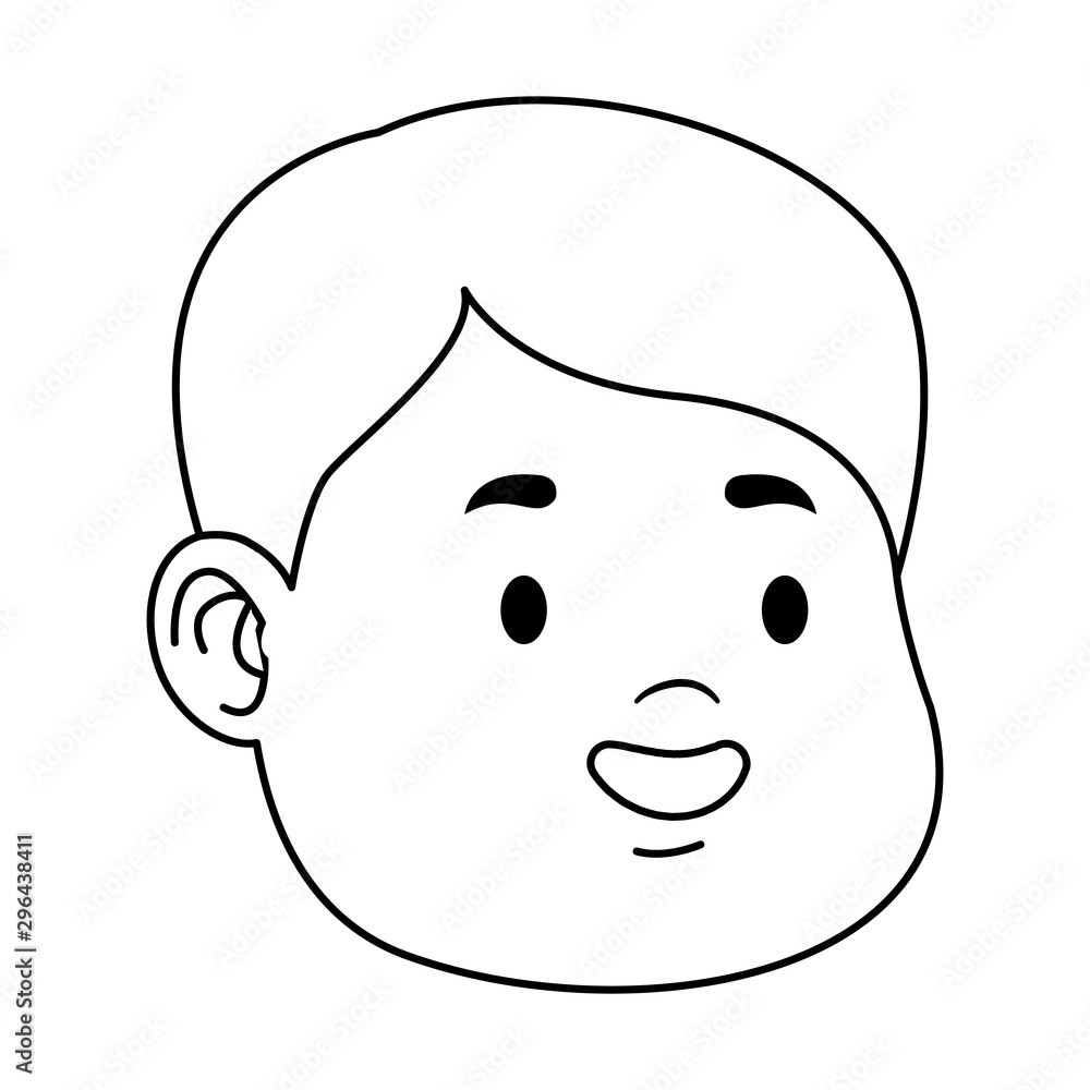cartoon kid boy icon, flat design cartoon kid boy icon, flat design