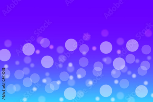 blurred light bokeh round pattern in charming blue and purple background