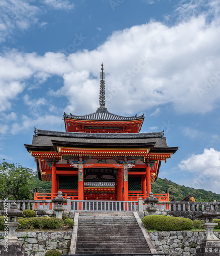 Kiyomizu-dera Temple current West Gate Saimon is a reconstruction of the year 1631 (it is 388 years old)