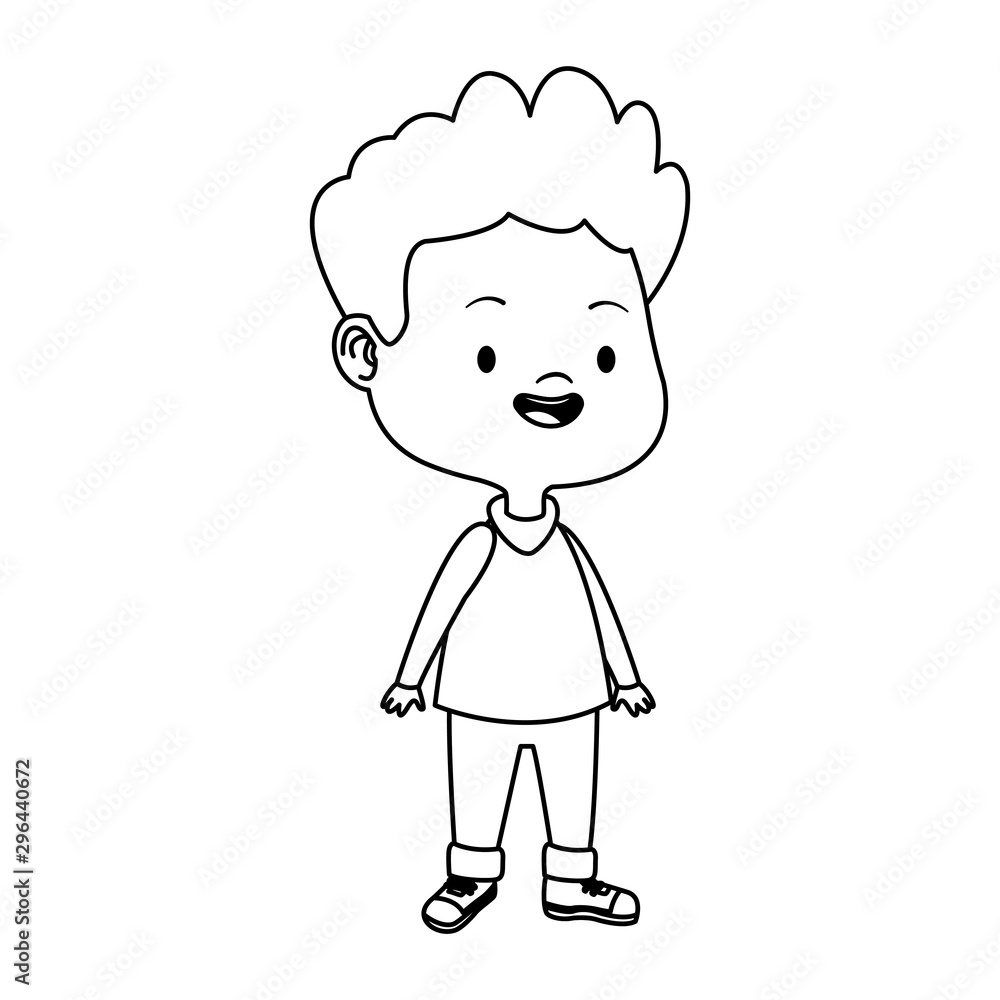cartoon little boy playing, flat design cartoon little boy playing, flat design