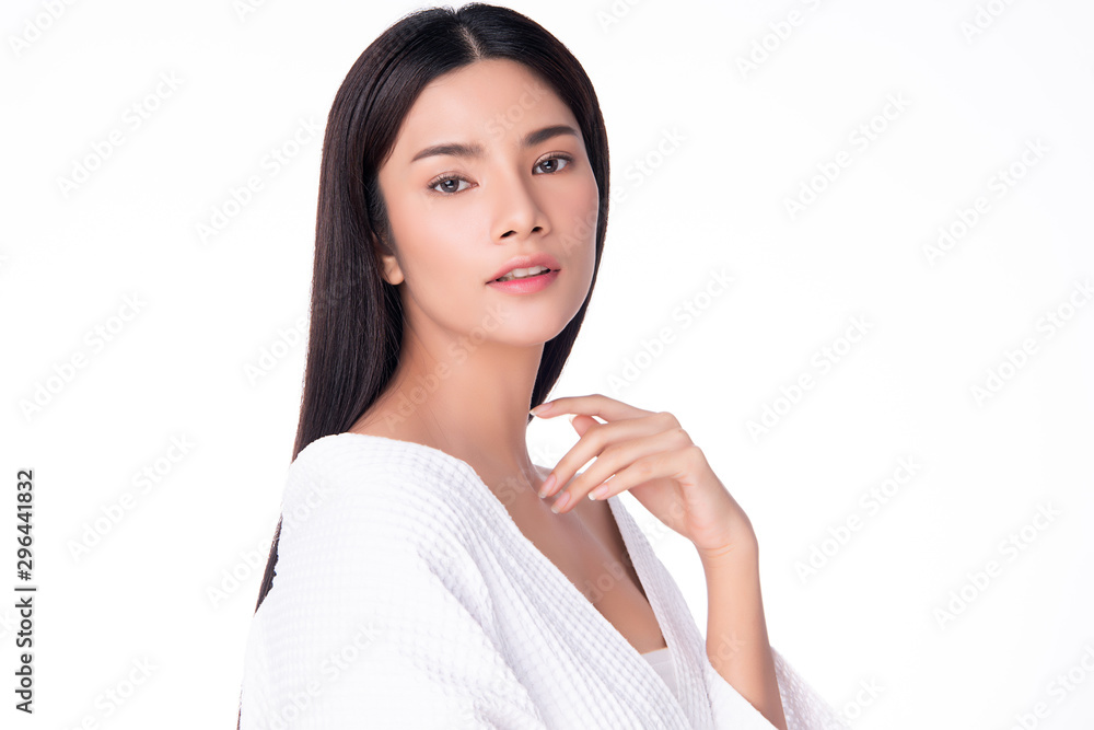 Beautiful Young Asian Woman with Clean Fresh Skin, Beautiful Young Asian Woman with Clean Fresh Skin,