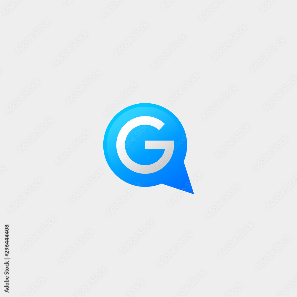 Letter G Chat Logo Template Vector Design Letter G Chat Logo Template Vector Design