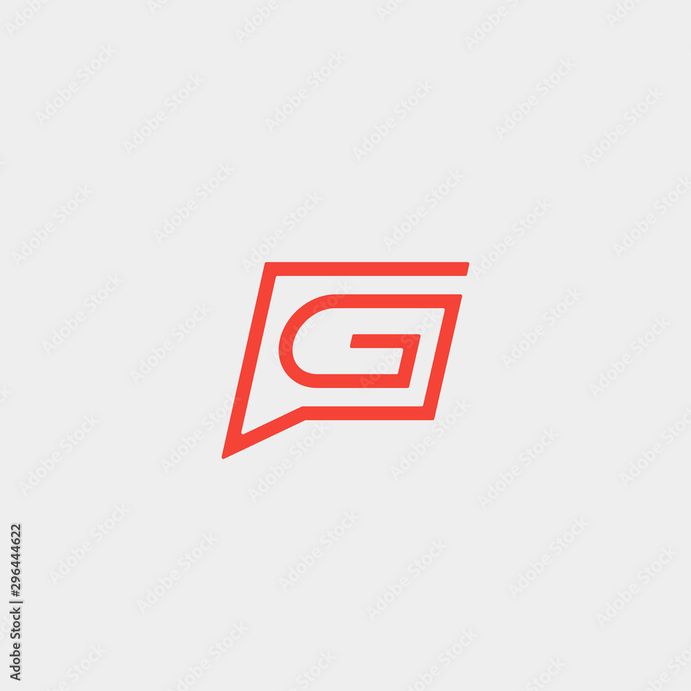 Letter G Chat Logo Template Vector Design Letter G Chat Logo Template Vector Design