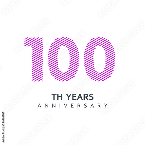 100 Year Anniversary Vector Template Design Illustration