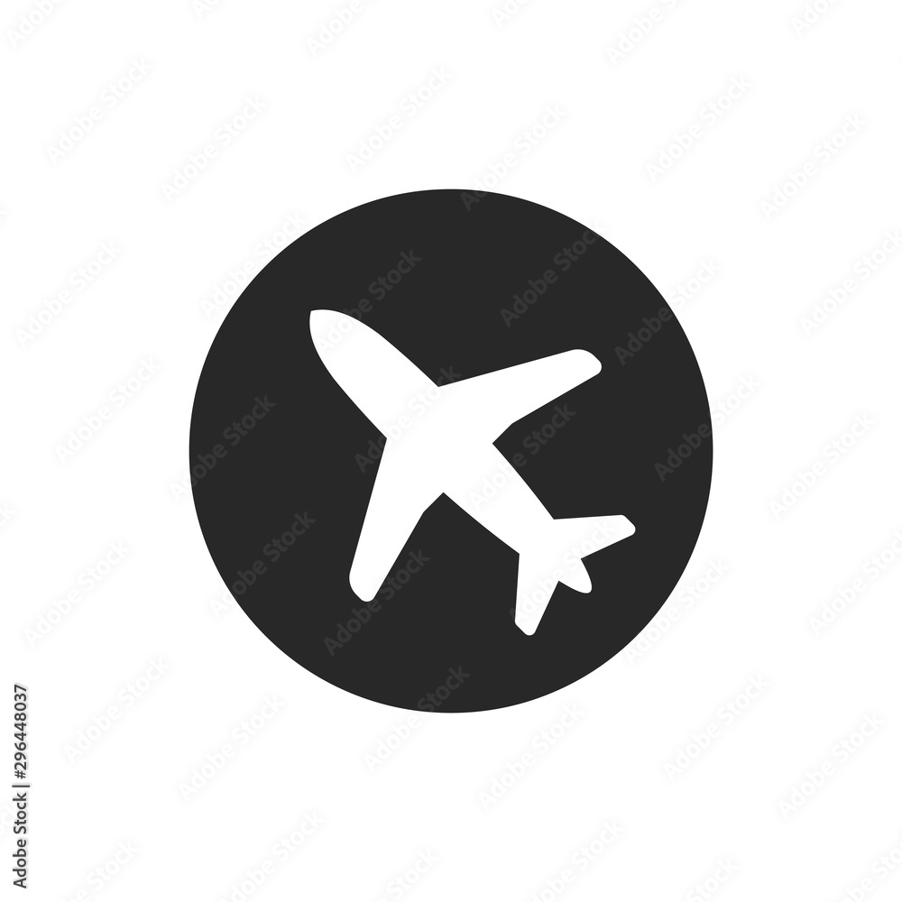 Airplane icon vector symbol illustration EPS 10