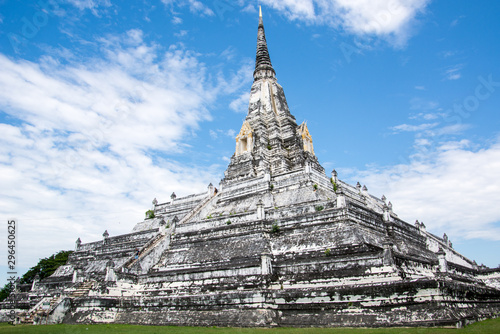 White Temple Phu Khao Thong, Ayutthaya, Thailand.