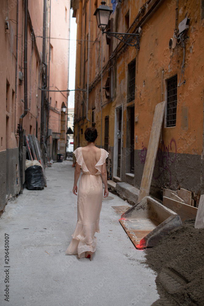 Wunderbare Frau in Italien Pisa Wunderbare Frau in Italien Pisa