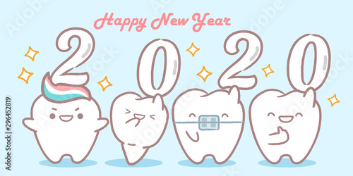 cartoon tooth hold 2020