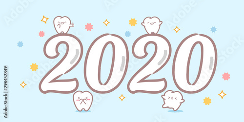 cartoon tooth hold 2020