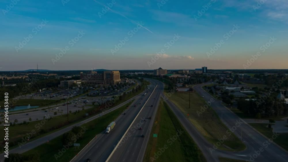 Sunset Hyperlaps over I-49 in Northwest Arkansas Sunset Hyperlaps over I-49 in Northwest Arkansas