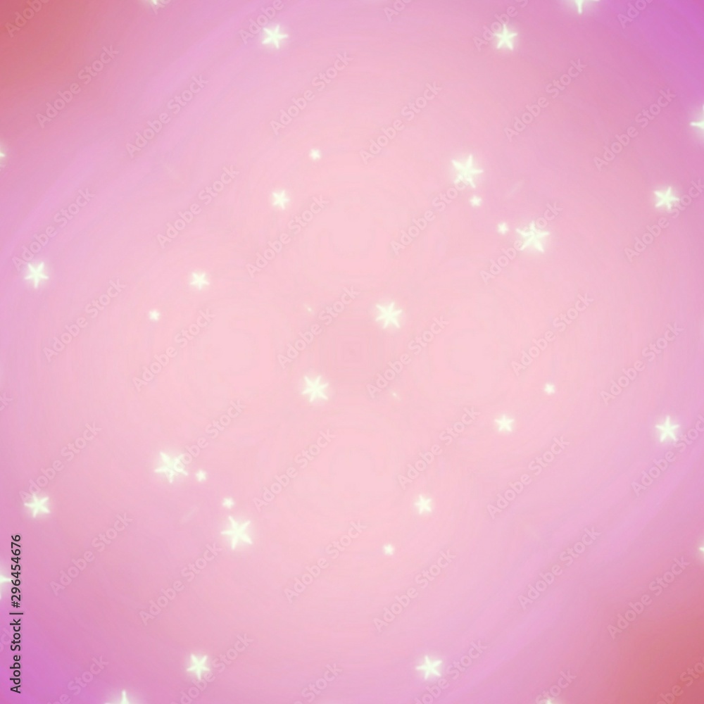 pink background with stars