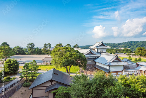 Kanazawa Castle Park in Kanazawa, Ishikawa, Japan. a famous historic site. photo