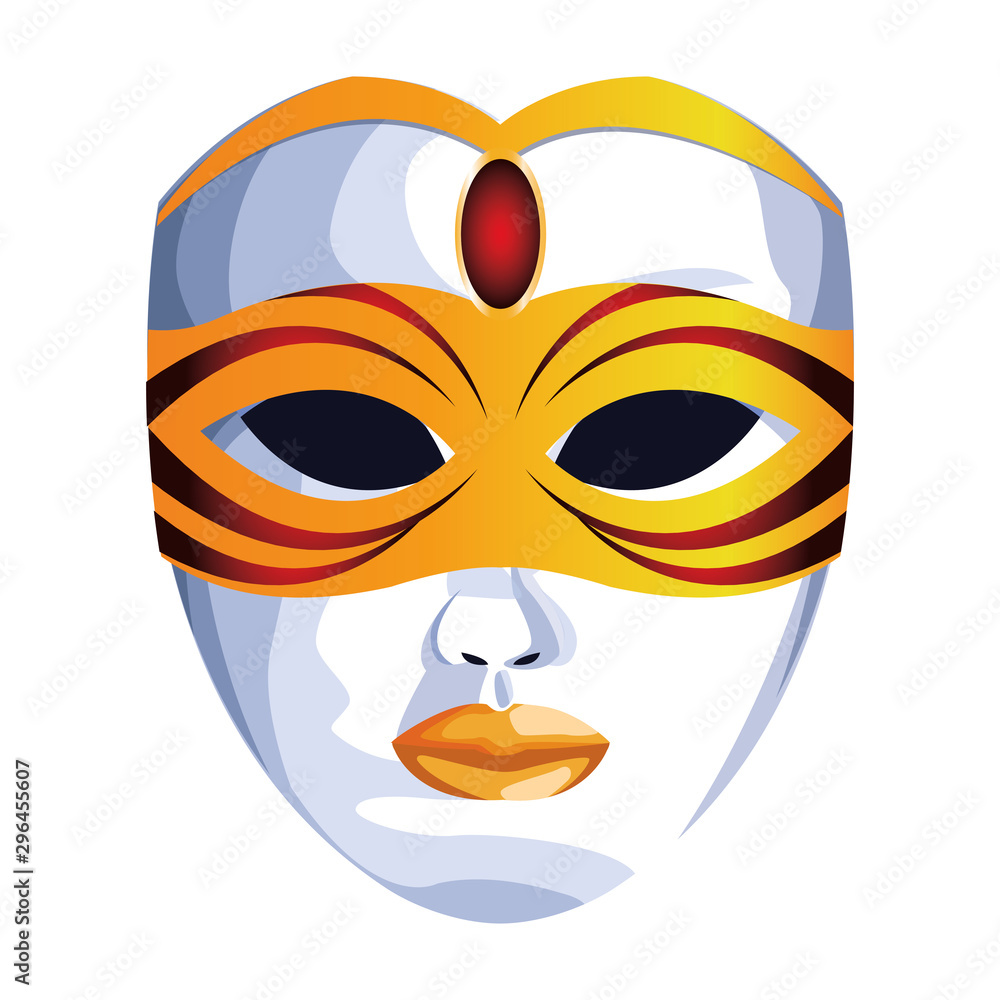 colorful Mardi gras mask icon, flat design colorful Mardi gras mask icon, flat design