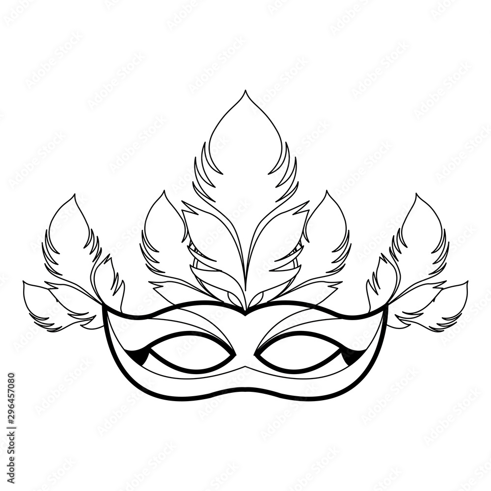 Obraz premium flat design of Masquerade mask icon