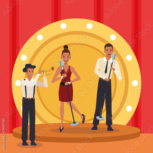 Jazz music band show design