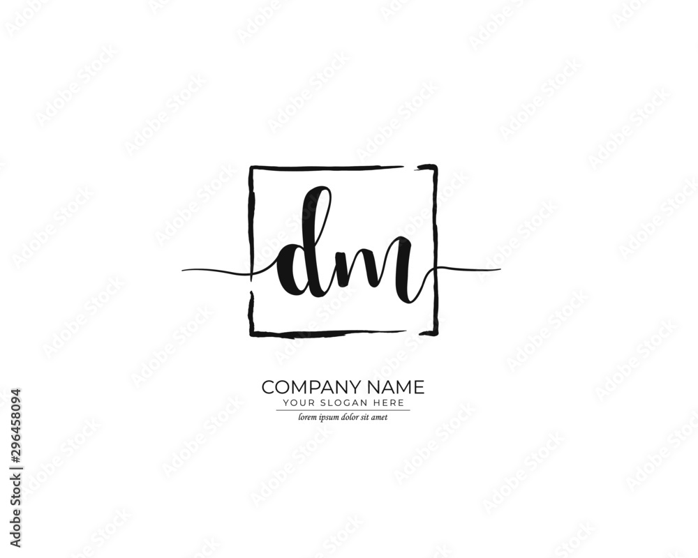 D M DM Initial handwriting logo design. Beautyful design handwritten logo for fashion, team, wedding, luxury logo. D M DM Initial handwriting logo design. Beautyful design handwritten logo for fashion, team, wedding, luxury logo.