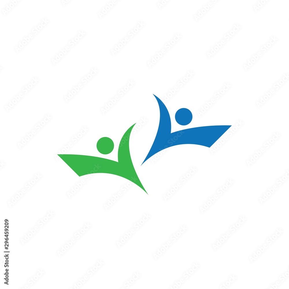 Community, network and social logo Community, network and social logo