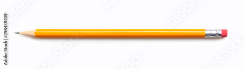 Pencil isolated on white background photo