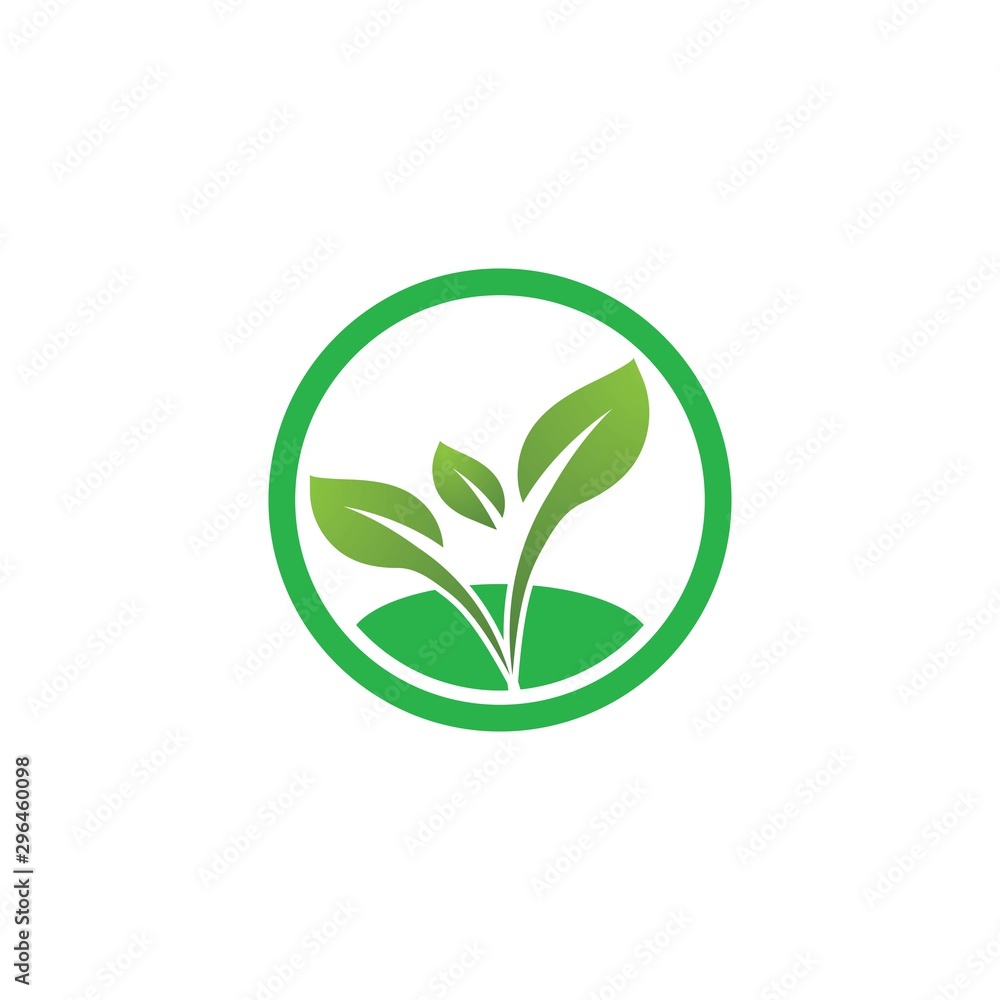 Green leaf logo