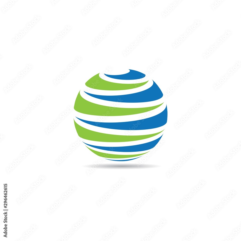 Global logo template vector icon Global logo template vector icon