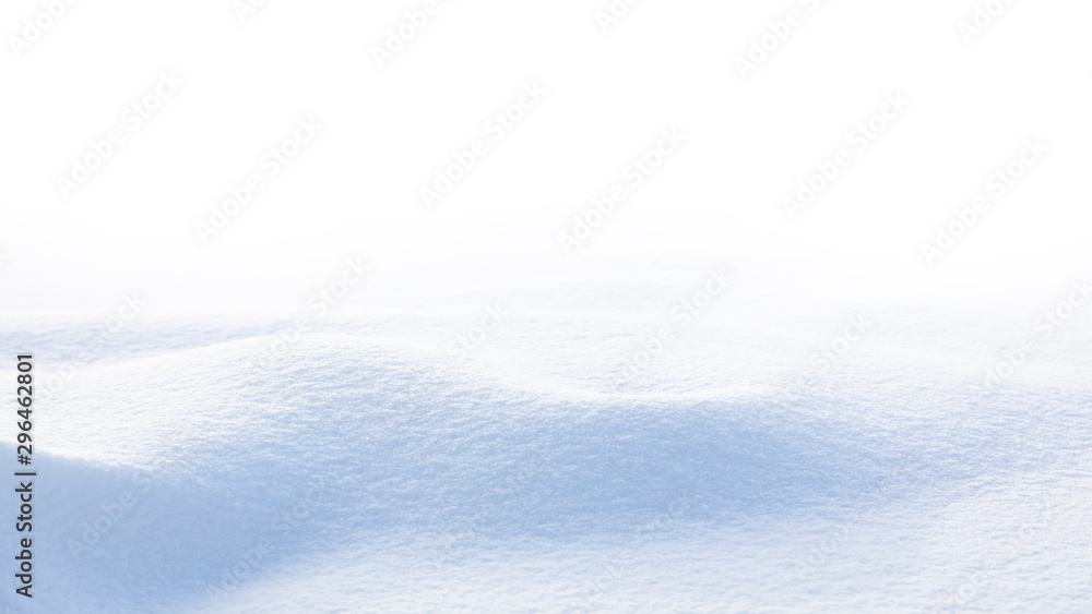 Snow wave isolated on white background