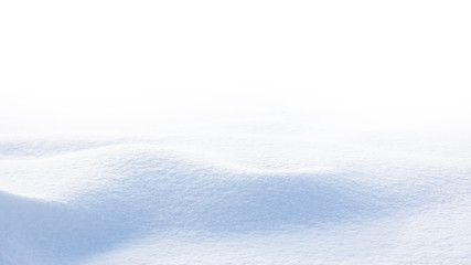 Snow wave isolated on white background