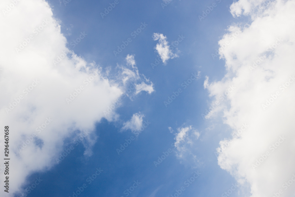 Blue sky background with clouds. Blue sky background with clouds.