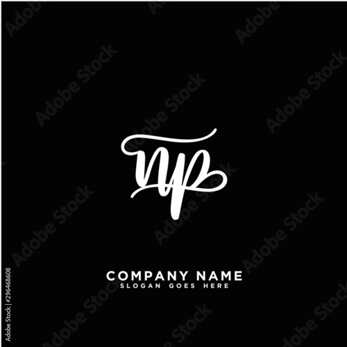 NP Initial handwriting logo concept