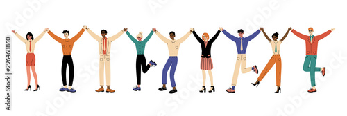 Characters in different situations cartoon vector illustration