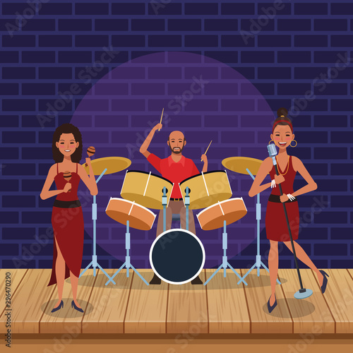 Jazz music band show design