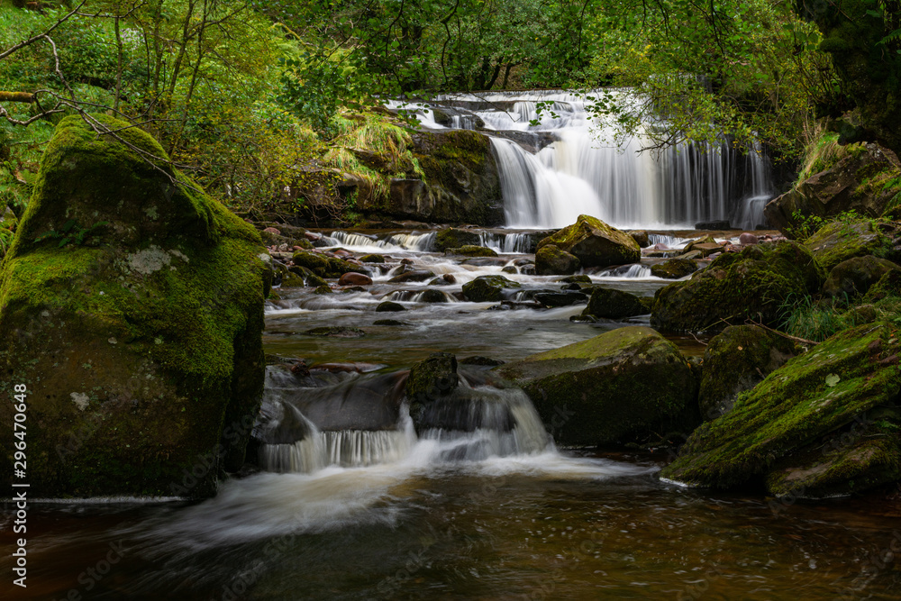 Fototapeta premium The lower section of the Talybont falls.