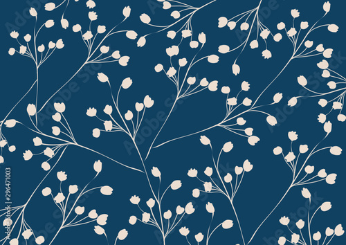 seamless floral pattern with flowers