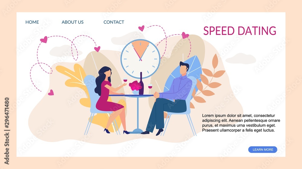 Speed Dating Organization for Couples Landing Page