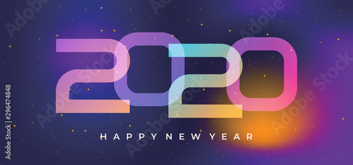 Trendy happy new year 2020 ...