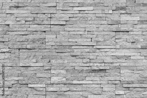 White natural facade stone decoration quartzite background texture. modern granite stone wall.