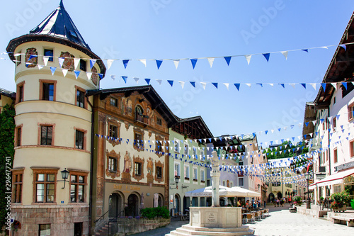 Town center of Berchtesgaden in Bavaria