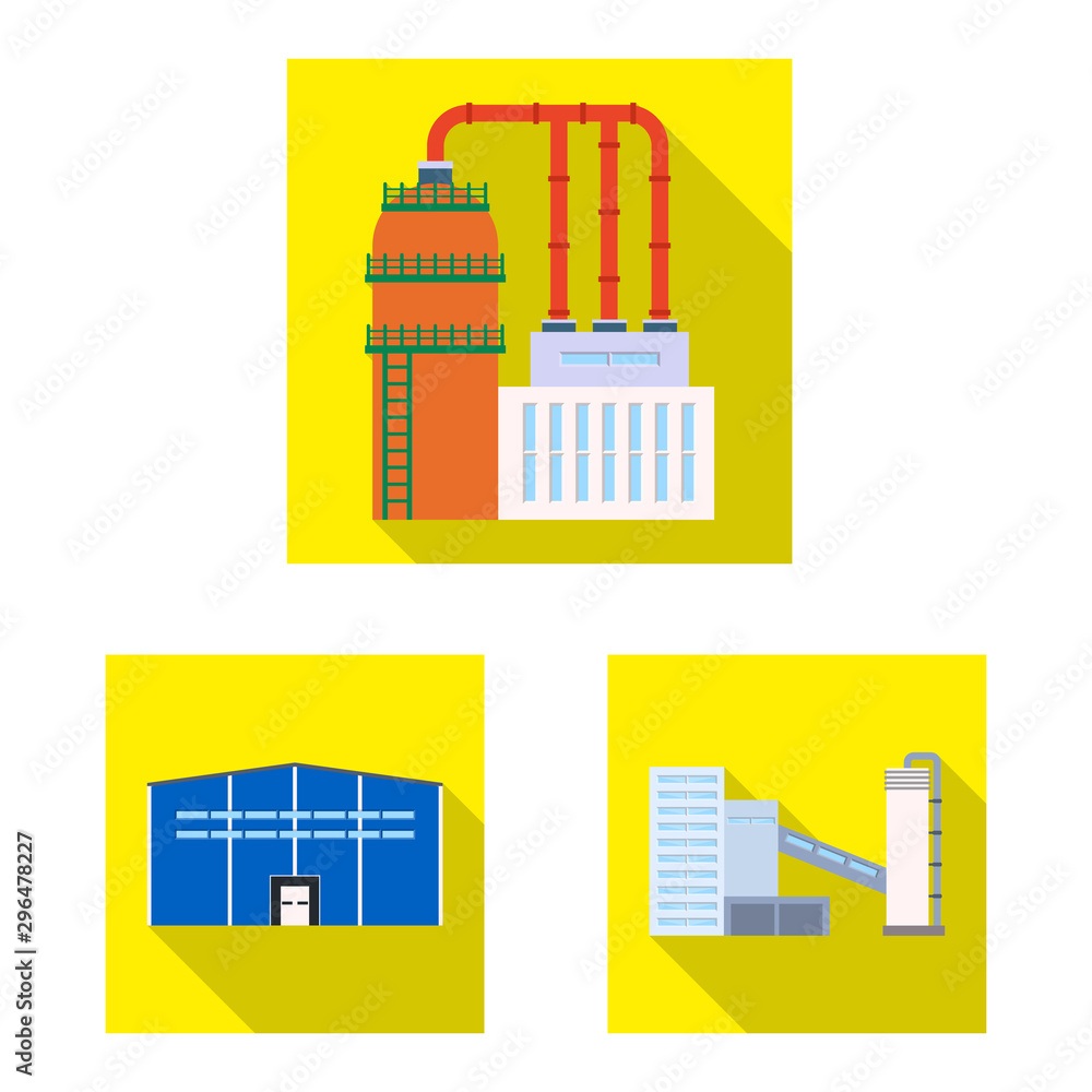 Isolated object of architecture and technology icon. Collection of architecture and building stock vector illustration.