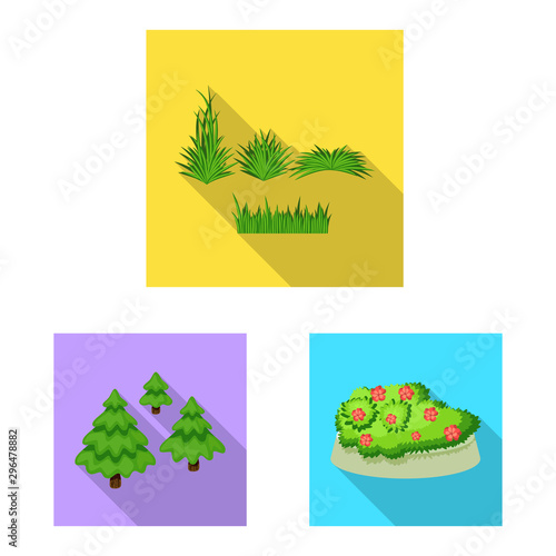 Isolated object of urban and street sign. Set of urban and relaxation stock symbol for web.
