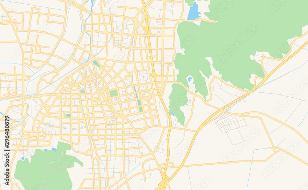 Printable street map of Lianyungang, China