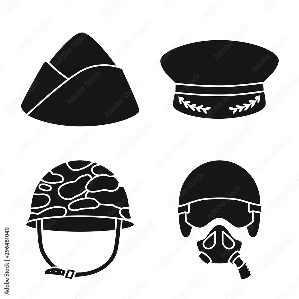 Isolated object of traditional and armed sign. Collection of traditional and officer stock vector illustration. Isolated object of traditional and armed sign. Collection of traditional and officer stock vector illustration.
