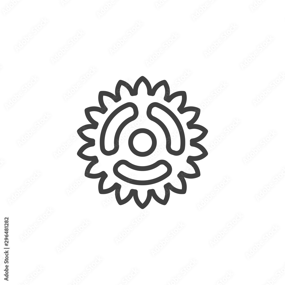 Cog gear line icon. Cogwheel linear style sign for mobile concept and web design. Gear wheel outline vector icon. Symbol, logo illustration. Vector graphics Cog gear line icon. Cogwheel linear style sign for mobile concept and web design. Gear wheel outline vector icon. Symbol, logo illustration. Vector graphics