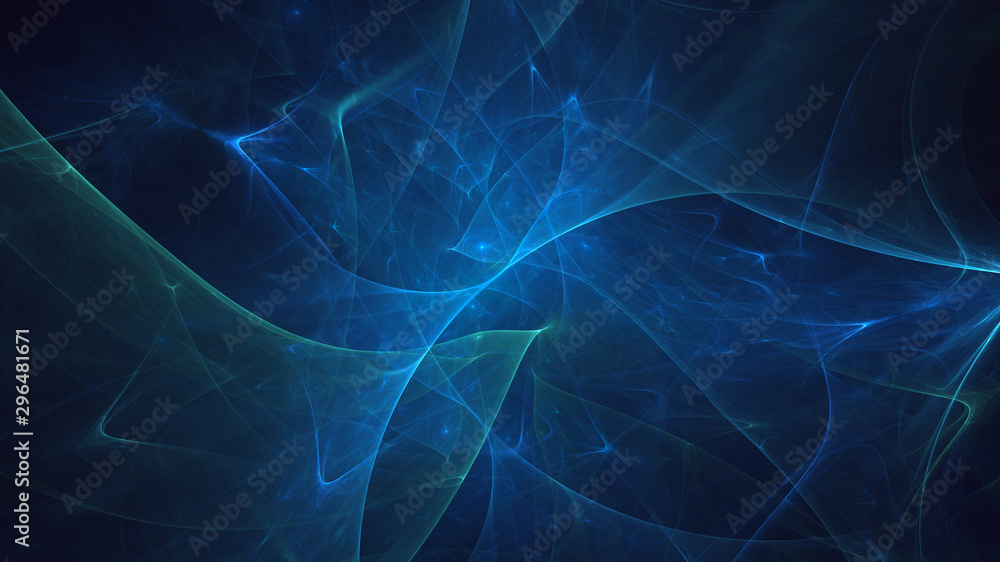 Fototapeta premium Fractal 3D rendering abstract light surreal background