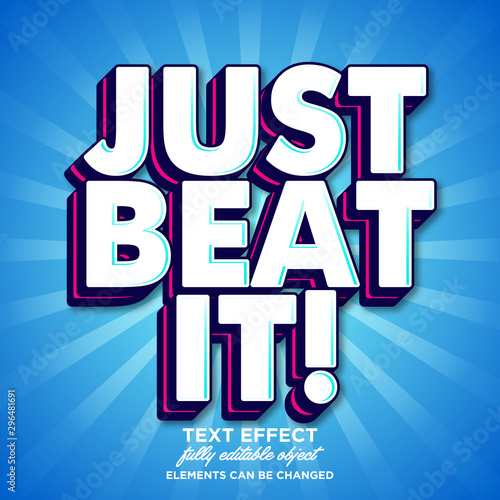 Strong bold modern text effect